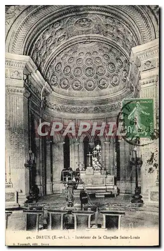 Ansichtskarte AK Dreux interieur de la chapelle saint louis