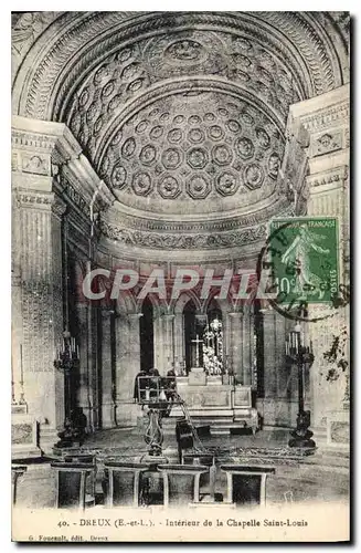 Cartes postales Dreux interieur de la chapelle saint louis