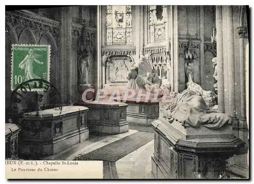 Cartes postales Dreux chapelle st louis le pourtour du choeur