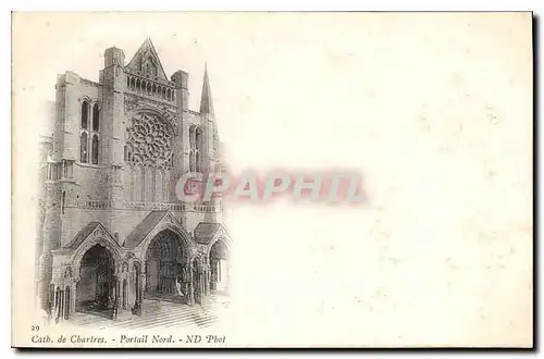 Cartes postales Chartres Portail Nord