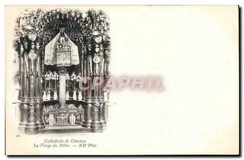 Cartes postales Chartres Cathedrale de Chartres La Vierge de Pilier
