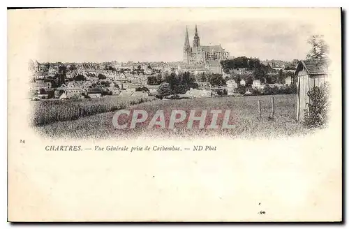 Cartes postales Chartres Vue Generale prise de Cachembac