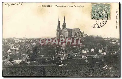 Ansichtskarte AK Chartres Vue Generale prise de Cachemback