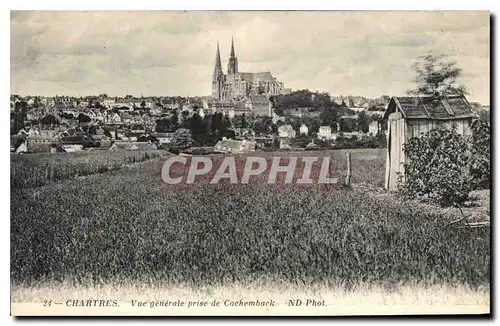 Ansichtskarte AK Chartres Vue generale prise de Cachemback