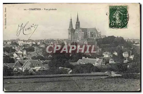 Cartes postales Chartres Vue generale