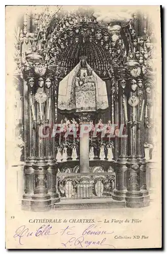 Cartes postales Chartres Cathedrale de Chartres La Vierge du Pilier