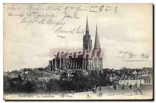 Cartes postales Chartres La Cathedrale