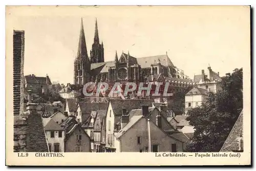 Ansichtskarte AK Chartres La Cathedrale Facade laterale(sud)