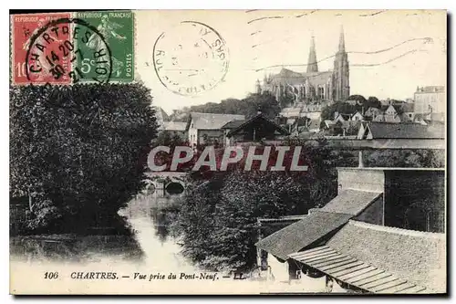 Ansichtskarte AK Chartres Vue prise du Pont Neuf