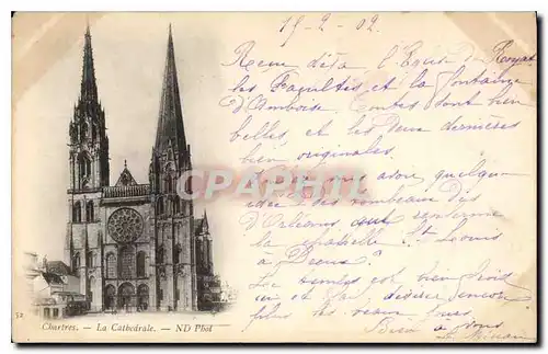 Cartes postales Chartres La Cathedrale