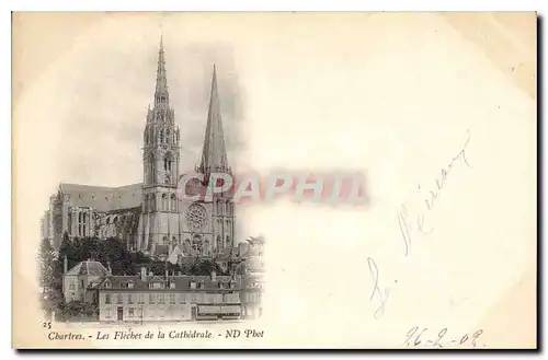 Ansichtskarte AK Chartres Les Fleches de la Cathedrale