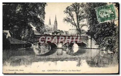 Ansichtskarte AK Chartres Le Pont Neuf