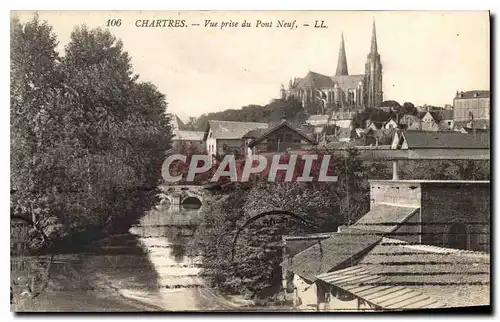 Ansichtskarte AK Chartres Vue prise du Pont Neuf