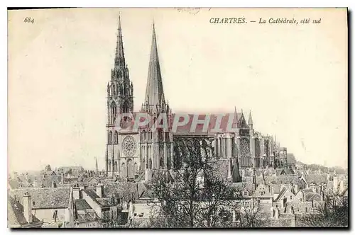 Ansichtskarte AK Chartres La Cathedrale cote sud