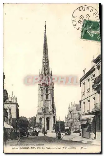 Cartes postales Bordeaux Fleche Saint Michel