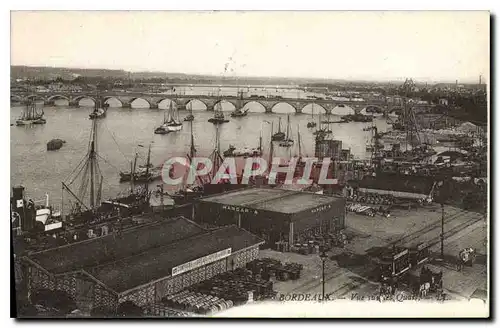 Cartes postales Bordeaux Vue sur les Quais Bateaux