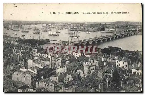 Cartes postales Bordeaux Vue generale prise de la Tour Saint Michel