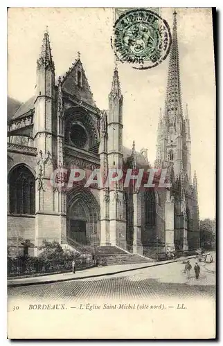 Cartes postales Bordeaux L'Eglise Saint Michel(cote nord)