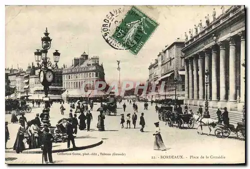 Cartes postales Bordeaux Place de la Comedie