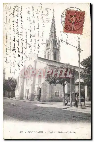 Cartes postales Bordeaux Eglise Sainte Eulalie