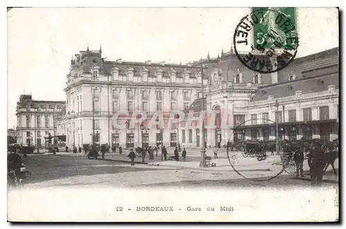 Cartes postales Bordeaux Gare du Midi