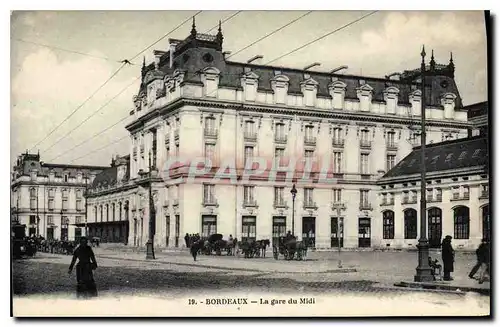 Cartes postales Bordeaux La gare du Midi