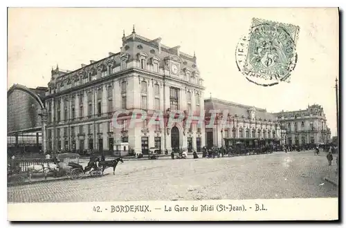 Cartes postales Bordeaux La Gare du Midi(St Jean)