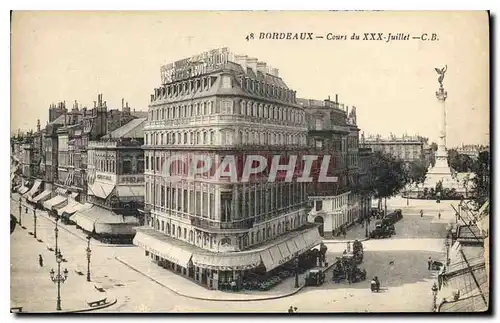 Cartes postales Bordeaux Cours du XXX juillet