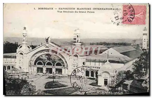 Cartes postales Bordeaux Exposition Maritime Internationale vue Generale du Grand Palais