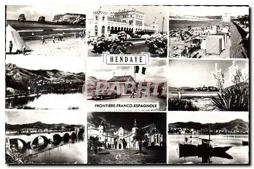 Cartes postales moderne Hendaye Frontiere Franco Espagnole