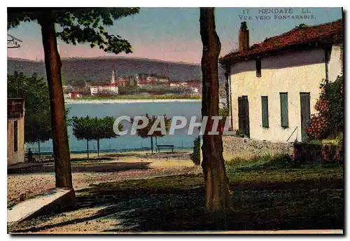 Cartes postales Hendays Vue vers fontarabie