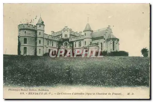 Cartes postales Hendaye Le Chateau d'Abbadia(legue a l'institut de France)