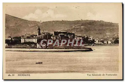 Cartes postales Hendaye Vue Generale de Fontarabie