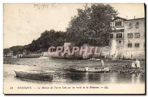 Ansichtskarte AK Hendaye La Maison de Pierre Loti sur les Bords de la Bidasson