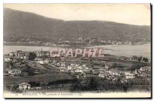 Ansichtskarte AK Hendaye Vue generale et fontarabie