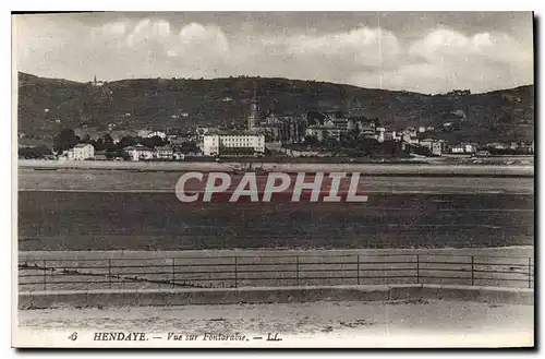 Ansichtskarte AK Hendaye Vue sur Fontarabie