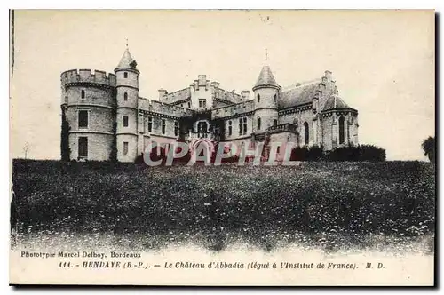 Cartes postales Hendaye Le Chateau d'Abbadia(legue a l'intitut de France)