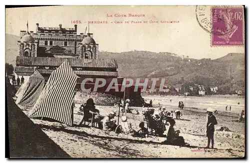 Cartes postales Hendaye La Cote Basque Coin de Plage et Cote Espagnole