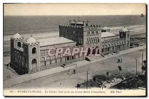 Ansichtskarte AK Hendaye Plage Le Casino Vue Prise du Grand Hotel Eskualduna