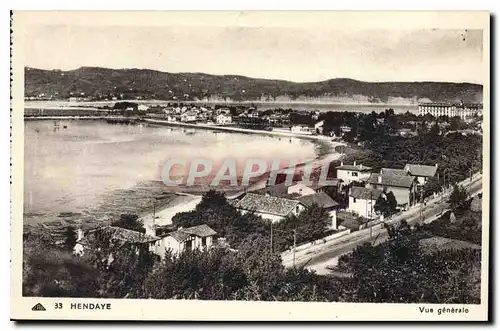 Ansichtskarte AK Hendaye Vue generale