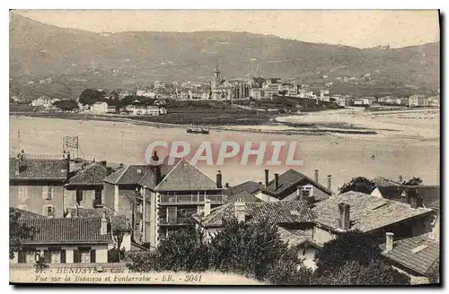 Ansichtskarte AK Hendaye Vue sur la Bidassoa et Fontarrabie