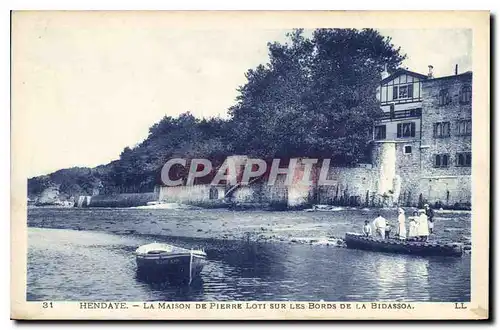 Cartes postales Hendaye La Maison de Pierre Loti sur les Bords de la Bidassoa