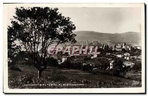 Ansichtskarte AK Hendaye La Ville Au Fond fontarrabie