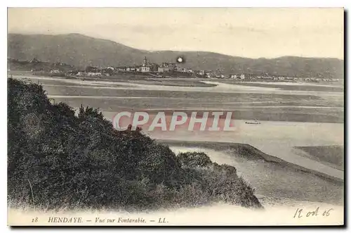 Ansichtskarte AK Hendaye Vue sur Fontarabie