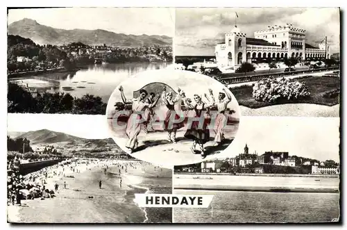 Cartes postales moderne Hendaye Frontiere Franco Espagnole Vue generale Casino