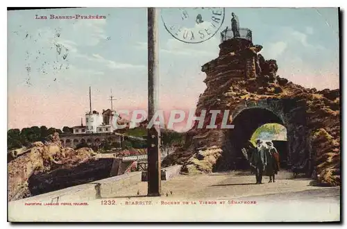 Cartes postales Biarritz Rocher de la Vieron et Sematrome