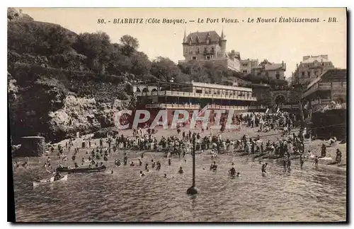 Cartes postales Biarritz (Cote Basque) Le Port Vieux Le Nouvel Etablissement