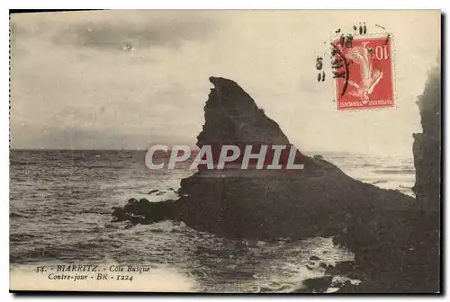 Cartes postales Biarritz Cote Basque Contre jour