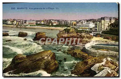 Cartes postales Biarritz Vue generale de la Plage