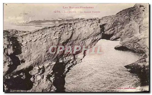 Ansichtskarte AK Biarritz Les Basses Pyrenees Les Roches Perces